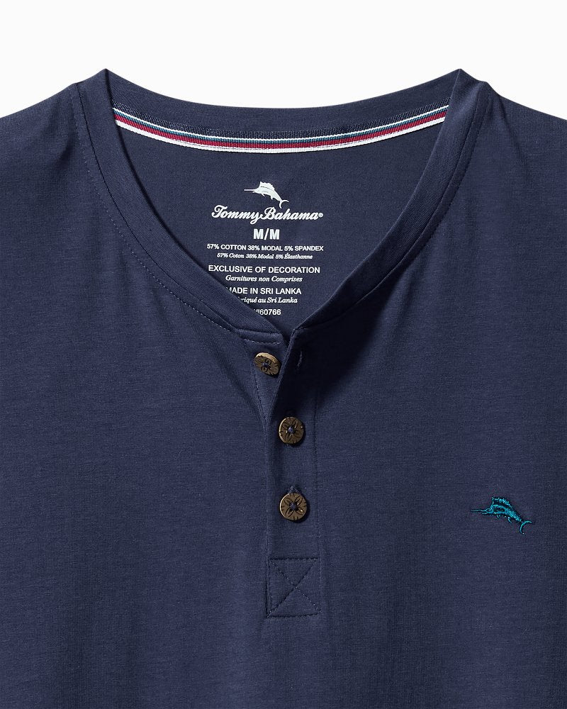 Big & Tall Jersey Short-Sleeve Henley Peacoat Navy | Tommy Bahama Customer Favorite - Big & Tall Jersey Short-Sleeve Henley
