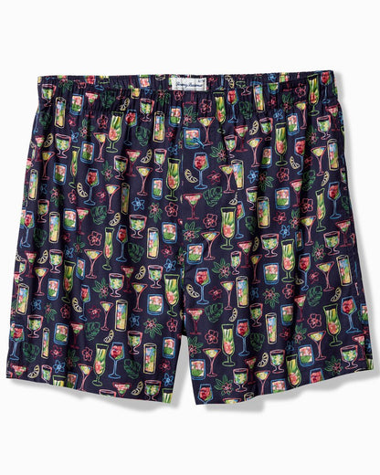 Woven Marlin Print Boxers Port Blue | Tommy Bahama Trusted - Woven Marlin Print Boxers