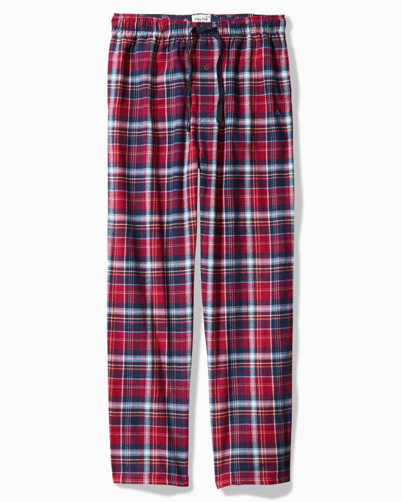 Flannel Plaid Pajama Pants Beet Red | Tommy Bahama Great Value - Flannel Plaid Pajama Pants