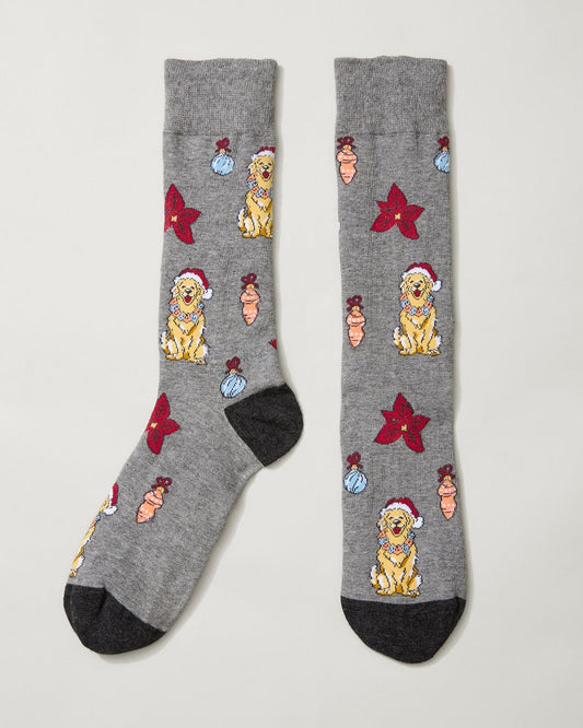 Howliday Cheer Socks Grey Heather | Tommy Bahama Special Offer - Howliday Cheer Socks