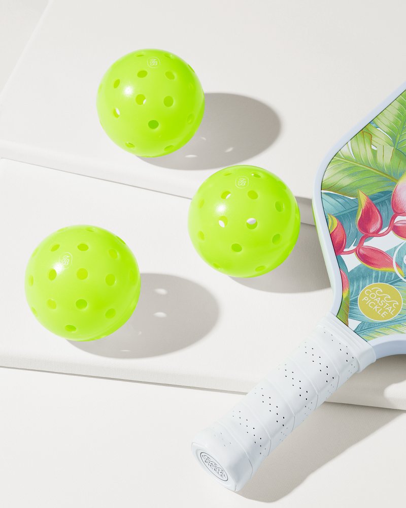 Tommy Bahama x Coastal Pickle Pickleballs—3-Pack Green | Tommy Bahama Smart Buy - Tommy Bahama x Coastal Pickle Pickleballs—3-Pack