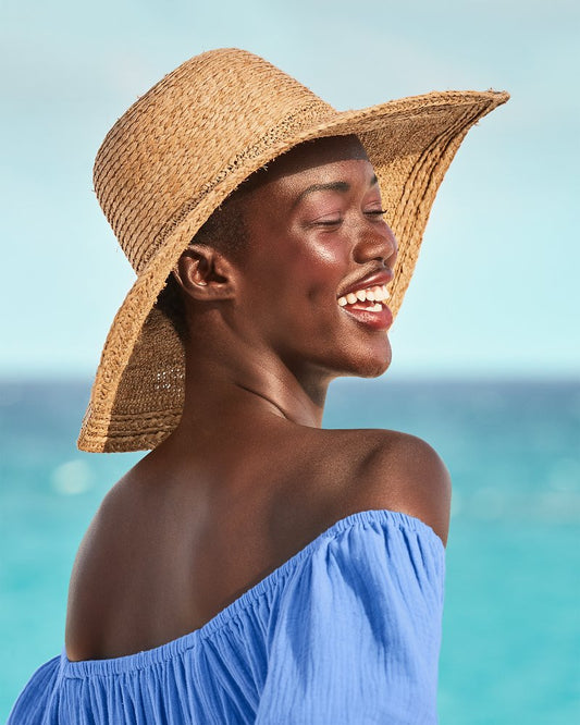 Raffia Braided Floppy Hat Natural | Tommy Bahama Premium - Raffia Braided Floppy Hat