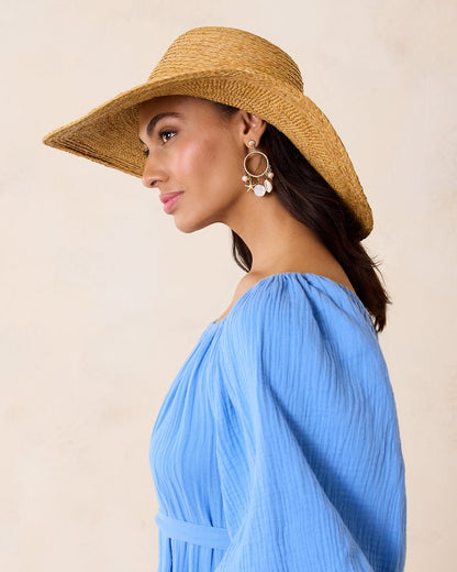 Raffia Braided Floppy Hat Natural | Tommy Bahama Premium - Raffia Braided Floppy Hat