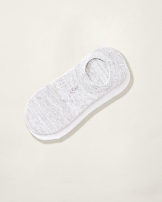 IslandZone® Performance No-Show Socks — 2 Pack White/Grey Heather | Tommy Bahama Great Value - IslandZone® Performance No-Show Socks — 2 Pack