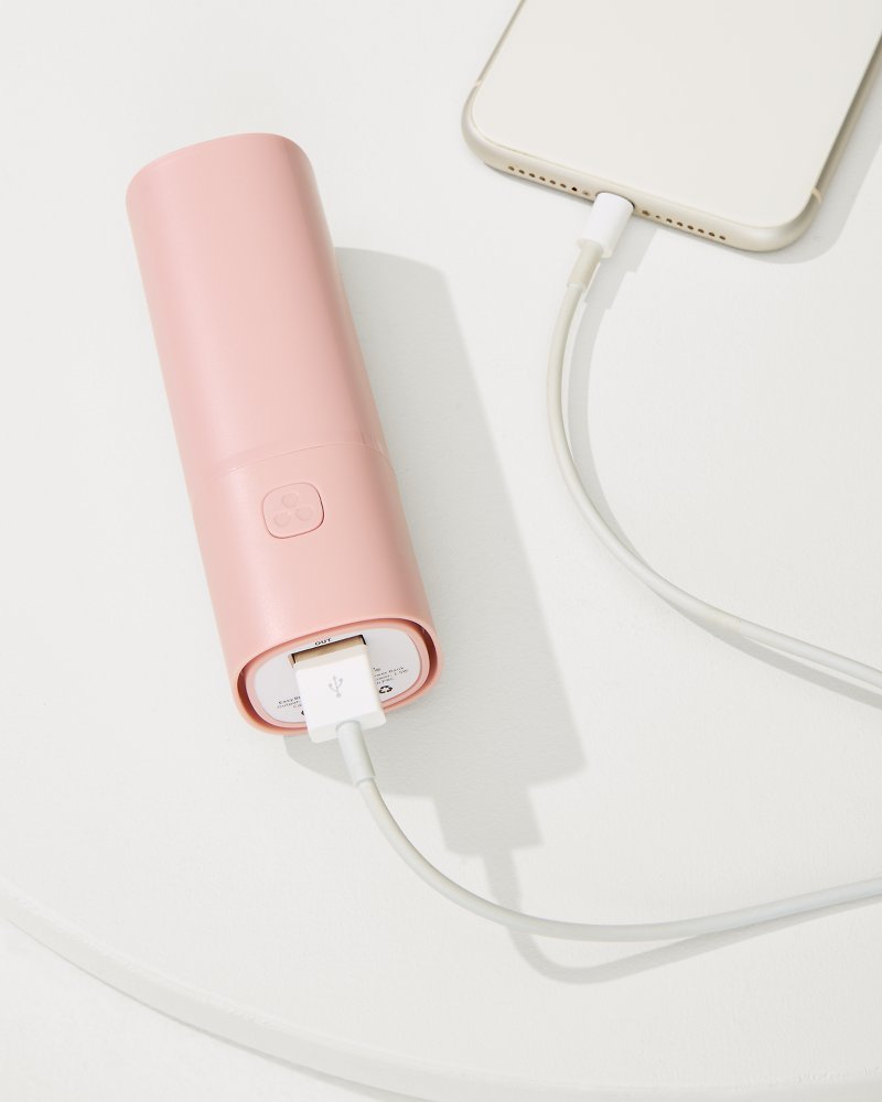 Portable Fan & Power Bank Pink | Tommy Bahama Everyday - Portable Fan & Power Bank