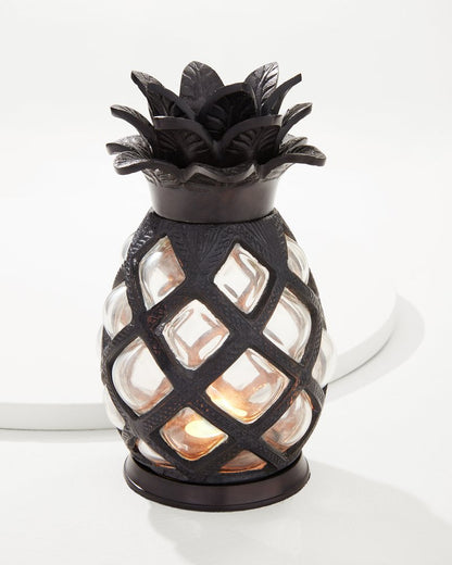 Large Glass Pineapple Votive Holder Clear | Tommy Bahama Great Value - Large Glass Pineapple Votive Holder