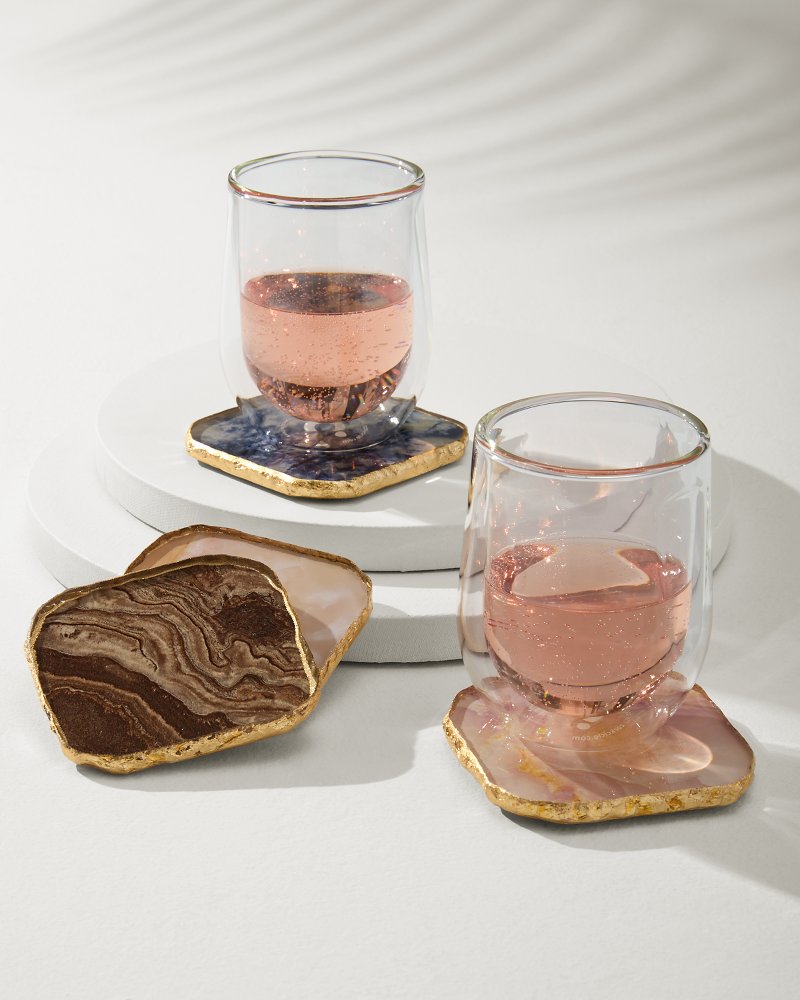 Agate Coasters — Set of 4 Multicolor | Tommy Bahama Popular - Agate Coasters — Set of 4