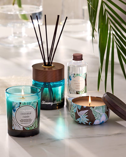 Coconut Oasis 7.5-oz. Boxed Poured Candle Coconut Oasis | Tommy Bahama Value - Coconut Oasis 7.5-oz. Boxed Poured Candle