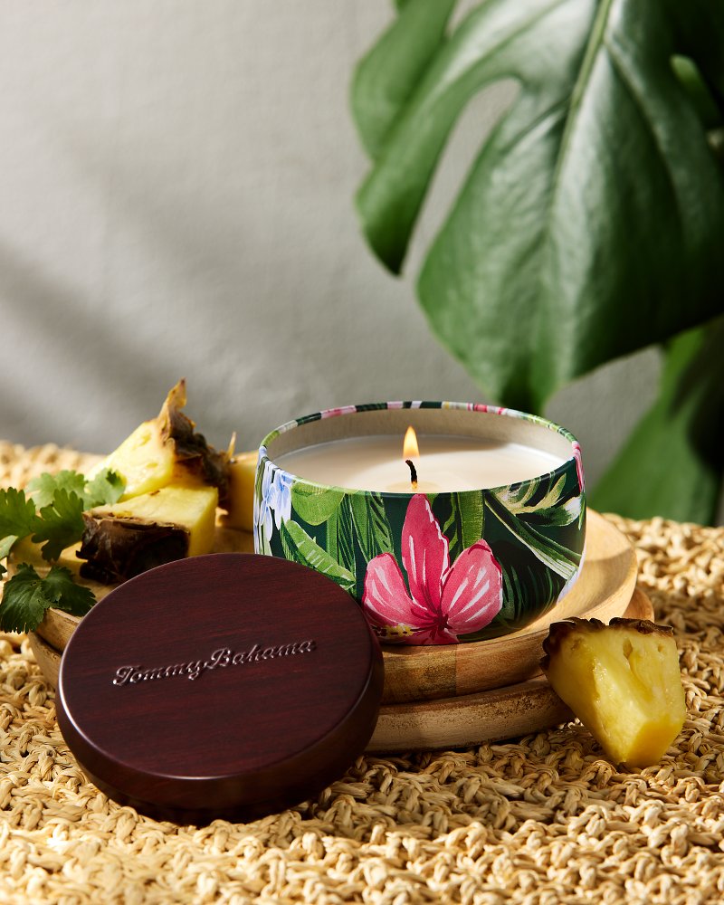 Pineapple Cilantro Travel Candle Tin Pineapple Cilantro | Tommy Bahama Best Price - Pineapple Cilantro Travel Candle Tin