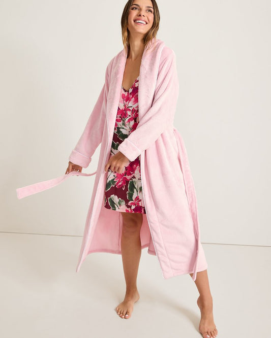 Long Plush Robe Pale Pink | Tommy Bahama Great Value - Long Plush Robe