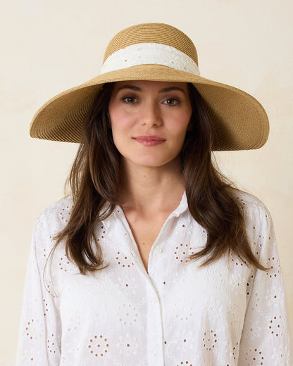 Ultra-Braid Bow Sun Hat White | Tommy Bahama Trending - Ultra-Braid Bow Sun Hat