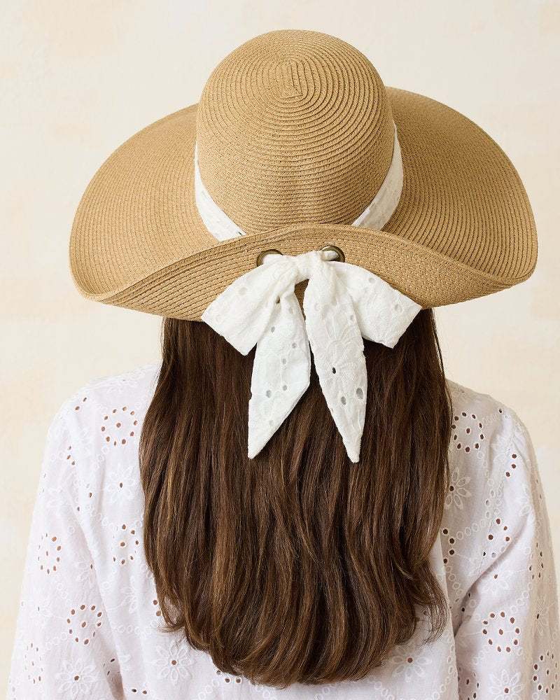 Ultra-Braid Bow Sun Hat White | Tommy Bahama Trending - Ultra-Braid Bow Sun Hat